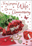 This anniversary card design captures a moment of heartfelt celebration, as if set on a polished table in a Battersea apartment with soft afternoon light streaming in from the Thames. A lush arrangement of red roses spills gracefully across a shimmering surface, each bloom saturated with a velvety, deep red hue that suggests enduring affection. The petals are gently curled and edged with subtle highlights, as though touched by first light over Battersea Park, while delicate greenery nestles between the blossoms, adding texture and contrast like fresh foliage from a local Battersea market. Below the flowers, the setting glows with romance: a heart-shaped locket rests near a trail of dainty pearls, their smooth, round forms catching tiny points of reflected light. Jewel-like adornments are scattered nearby, glinting softly beside a neatly folded envelope that looks ready to hold a handwritten anniversary message. The colour palette is rich with passionate reds, soft blush tones, and hints of warm gold, evoking the closeness and devotion between two people who have shared many years together in this part of London. Tiny sparkling hearts seem to dance across the scene, while a single butterfly hovers or rests as if mid-flutter, adding a touch of magic and gentle movement. The overall composition feels intimate and tender, like a carefully prepared surprise set out on a kitchen counter near Clapham Junction before dawn. You can almost sense the rustle of paper, the cool weight of jewellery, and the quiet joy of a couple pausing to remember their journey and renew their promises in Battersea.